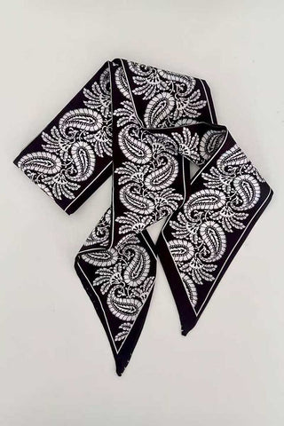 Assorted Print Satin Finish Skinny Scarf