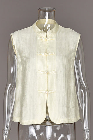 Sleeveless Knot-Detail Tank Top
