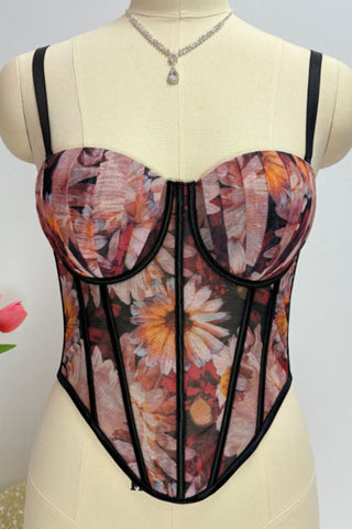 Floral Corset Tank
