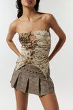 Strapless Ring-Detail Tank Top