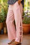 Side-Tie Casual Pants