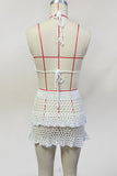 Crochet Halter Skirt Set