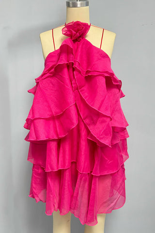 Layered Ruffle Casual Dress