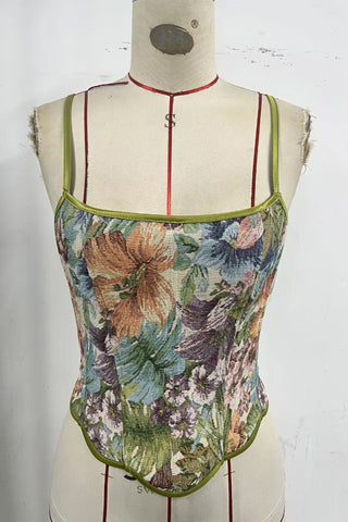 Floral Ruched Tank Top