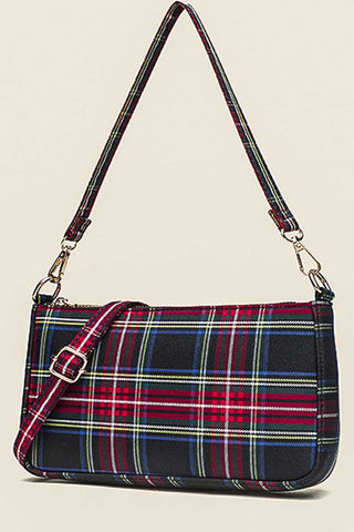 Plaid Crossbody Shoulder Bag