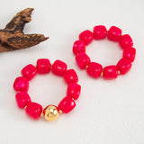 Chunky Beaded Stretch Bracelet