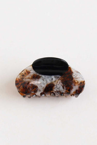 Marbled Acetate Claw Hair Clip