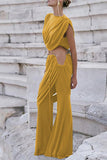 Draped Two-Piece Pants Set