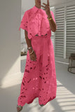 Floral Lace Pants Set