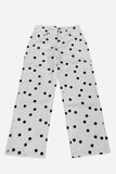 Polka Dot Wide-Leg Jeans