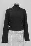 Two Piece Mock Neck Sweater Set