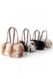Faux Fur Double Handle Tote Bag