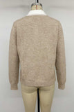 Argyle Knit Polo Collar Sweater