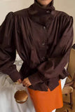 Puff Sleeve Drawstring Waist Jacket