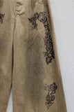 Floral Print High-Waist Baggy Jeans