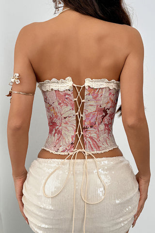 Lace Bow Off-Shoulder Cami