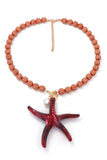 Shell Starfish Lobster Pendant Necklace