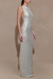 Sequin Sleeveless Bodycon Maxi Dress
