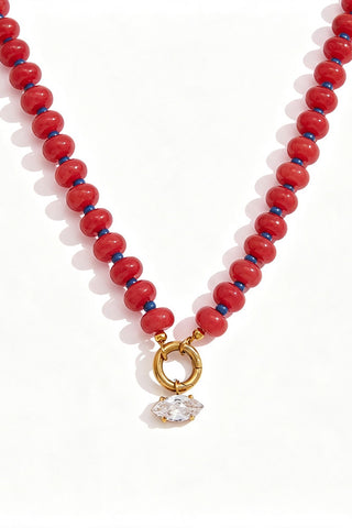 Pendant Accent Beaded Necklace