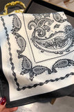 Paisley Print Satin Neck Scarf
