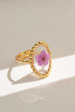 Floral Resin Statement Ring