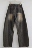 Studded Side-Stripe Barrel Jeans