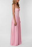 Lace Corset Halter Maxi Casual Dress