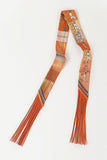 Printed Fringed Detail Scarf