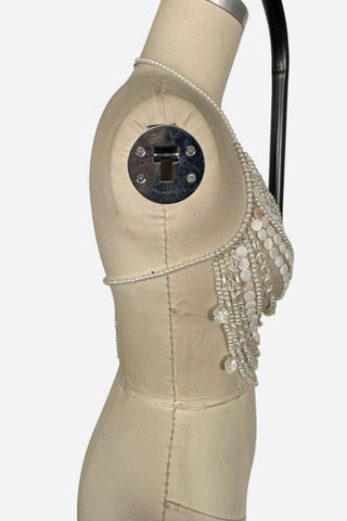 Beaded Layered Halter Tank Top