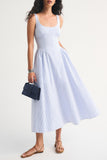 Sleeveless Flowy Midi Casual Dress