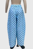 Polka Dot High-Waist Wide Leg Casual Pants
