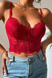 Lace Halter Crop Top