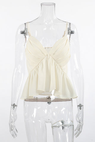 Ruched V-Neck Camisole Top
