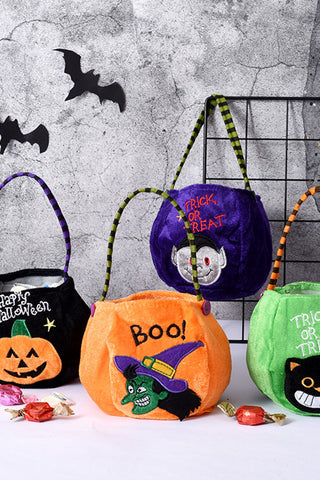 Patterned Halloween Character Tote Bag