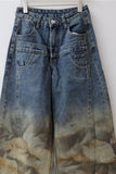 Gradient Wash High-Waist Baggy Jeans
