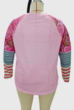 Patchwork Long Sleeve Top