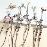 Vintage Beaded Pendant Necklace