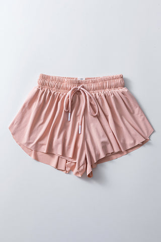 Elastic-Waist Casual Shorts