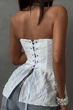 Sweetheart Lace Peplum Cami