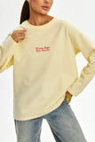 Graphic Print Long Sleeve Crew Neck T-Shirt