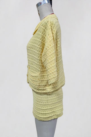 Button-Front Short Set
