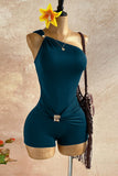 Elegant One-Shoulder Romper
