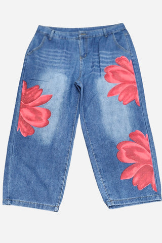 Floral Wide Leg Pants
