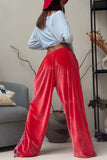 Striped Side Wide-Leg Sweatpants