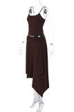 Asymmetrical Hem Skirt Set