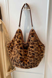 Faux Fur Slouchy Shoulder Bag