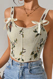 Floral Bow Strap Cami