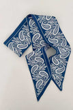Assorted Print Satin Finish Skinny Scarf