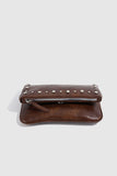 Studded Flap Chain Shoulder Bag