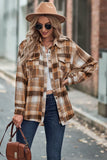 Plaid Button-Front Long Sleeve Shirt